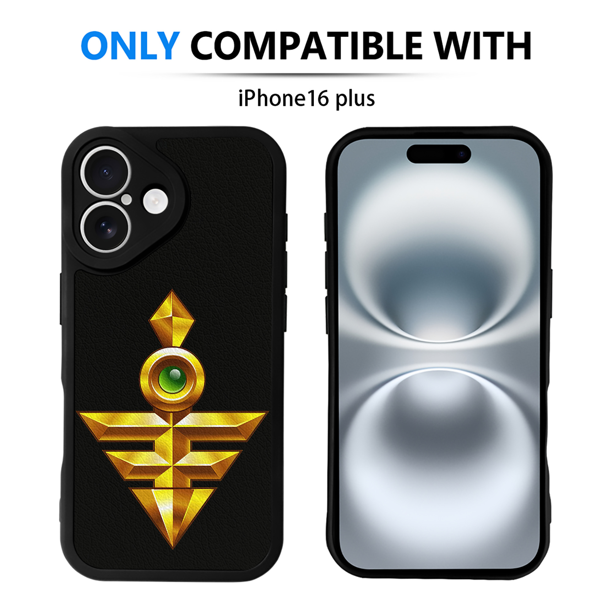 （画像用） 遊☆戯☆王 Yu-Gi-Oh! 【iPhone 16シリーズ対応】シリコンスマホケース（レザー調） 材質：シリコン